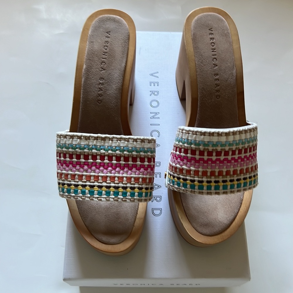 Veronica beard platform sandals